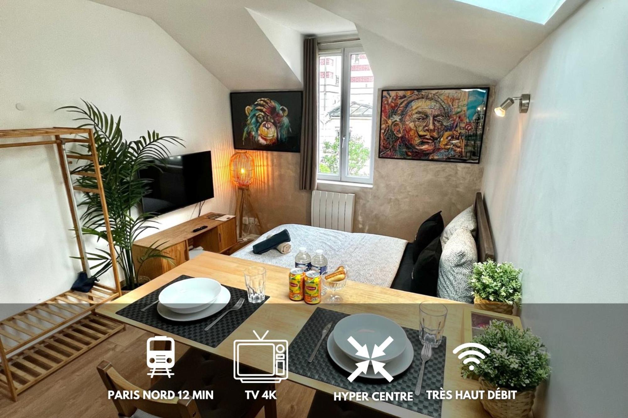 Studio Douillet Hypercentre 12 Min De Paris Enghien-les-Bains Luaran gambar
